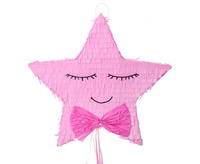 #PI Piniata Gwiazdka różowa, 45x8x43cm