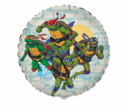 #BFK Balon foliowy 18" FX- Ninja Turtles, niepakowany