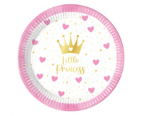 #ZTA Talerzyki papierowe My little Princess FSC, 20 cm, 8 szt.