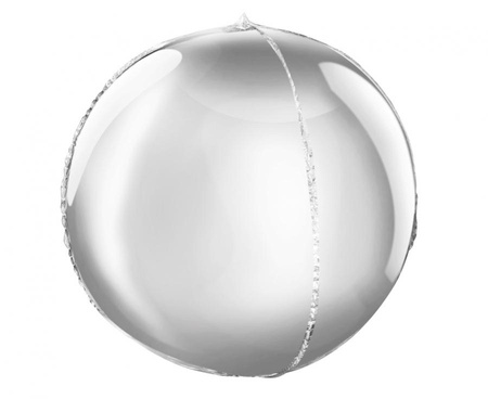 #BFK Balon foliowy B&C 16 cali Kula srebrna