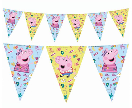 #DEBA Banner Peppa Pig, 9 flag, 230 cm