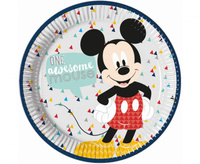 #ZTA Talerzyki papierowe MICKEY AWESOME MOUSE, 23 cm, 8 szt. KK