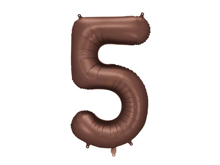Stojący balon foliowy cyfra ''7'', 84 cm, jasny krem