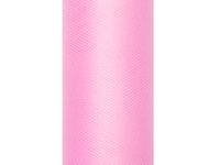 Tiul gładki, j. różowy, 0,3 x 9m