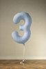 Balon foliowy Cyfra '9', 86cm, złoty