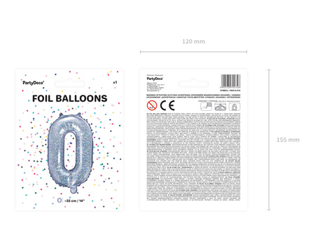 Balon foliowy 30th Birthday, złoty, 45cm