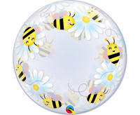 #BFK Balon foliowy 24" QL Deco  Bubble Sweet Bees & Daisies KK