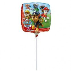 Balon Foliowy - Psi Patrol, na patyk, 23 cm