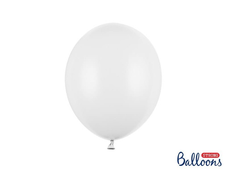 Balony lateksowe strong 27 cm pastelowy BIAŁY 10 szt.