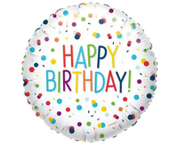 #BFK Balon foliowy 18" CIR - Confetti Bday