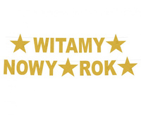 #DEGI Girlanda B&C Witamy Nowy Rok, rozm. 22 x 390 cm KK