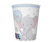 #ZKU Kubeczki Baby Elephant with Blue Ballon, 8 szt.