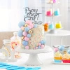 Toppery na tort kule na piku ZŁOTO-NIEBIESKO-RÓŻOWE