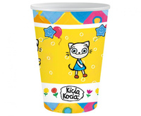 #ZKU_GD Kubeczki pap. Kicia Kocia (licencja), 250 ml, 6 szt.