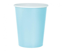 #ZKU_GD Kubeczki pap. jednokolorowe jasnoniebieskie, 250ml/14 szt.