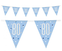 #DEBA Banner Glitz 80, z flagami, niebieski, 274 cm