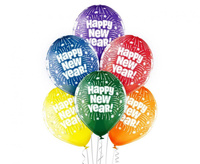 #BL Balony D11 Happy New Year 1C5S, 6 szt.