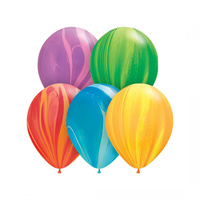 #BL Balony Beauty&Charm, pastel agat wielokolorowy, 12"/ 10 szt.