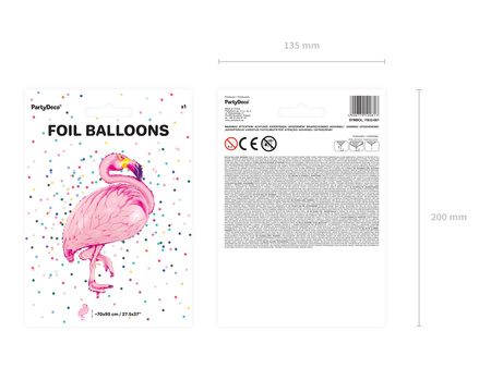 Balon foliowy Litera ''Q'', 35cm, holograficzny