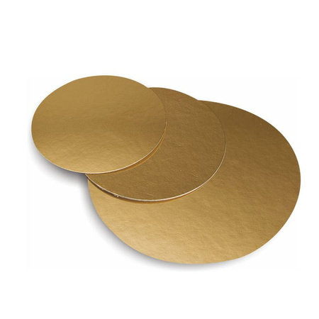 Podkład dwustronny pod ciasto ŚR. 18 cm ZŁOTO - SREBRNY