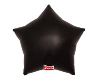 #BFK Balon Ibrex Hel, gwiazda 15", Metallic Black, 5 szt.