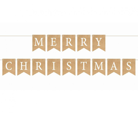#DEGI Girlanda papierowa Merry Christmas, 10x13 cm, 250 cm KK