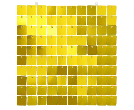 #DEI Panel dekoracyjny złoty, przezroczyste tło, 30x30 cm/ 100 kwadratów