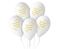 #BL Balony Premium Pierwsza Komunia Św. (kłosy), 12"/ 5 szt.