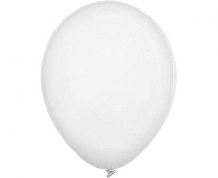 #BL Balony Decomex 9", pastel White, 100 szt.