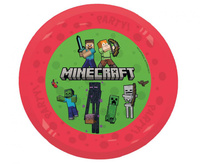 #ZTA Talerz wielokrotnego użytku Minecraft Mojang, 21 cm, 1 szt. KK