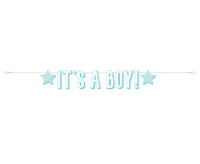 #DEBA Banner It's a Boy!, niebieski