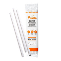 Wsporniki do tortów śr. 8 mm dł. 30 cm 8 szt. Decora