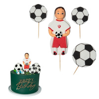 Dekoracje cukrowe figurki na tort PIŁKARZ 2D  