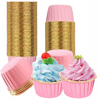 Papilotki kubeczki do muffin RÓŻOWE 50 szt.
