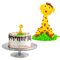 Figurka na tort ŻYRAFA 83x60 mm Ditarte