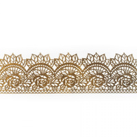 Koronka cukrowa do dekoracji tortu ZŁOTA 06 Slado