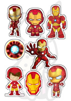 Wydruk jadalny opłatek na tort IRON MAN WZ. I