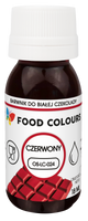 Barwnik do czekolady i mas tłustych CZERWONY 18 ml Food Colours