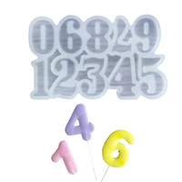 Forma silikonowa do lizaków  CYFRY 17x10 cm