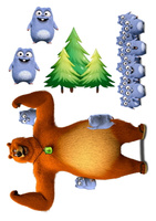 Wydruk jadalny GRIZZY I LEMINGI WZ.II