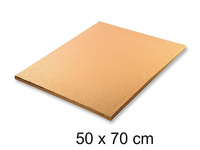 Podkład pod tort ZŁOTY 50x70 cm h 1,2 cm