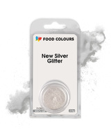 Barwnik w proszku NEW SILVER GLITTER Mini Jar 2,5g Food Colours