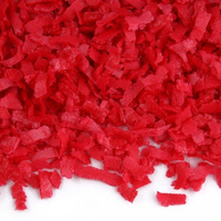 Posypka z opłatka dekoracja waflowa na tort i muffinki CZERWONA 20g