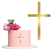 Decor topper na bok tortu KRZYŻ wz.I