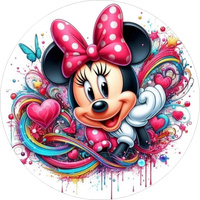 Opłatek na tort MYSZKA MINNIE WZ.II