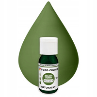 Naturalny barwnik w płynie do mas tłustych i czekolady ZIELONY CIEMNY 18ml Food Colours