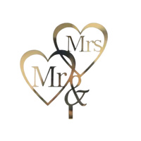 Akrylowy topper na tort weselny ślubny MŁODA PARA WZ.I