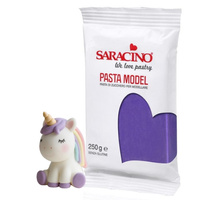 Lukier plastyczny masa cukrowa do modelowania figurek na tort FIOLETOWA 250g Saracino