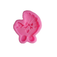 Foremka silikonowa do dekoracji WÓZEK - WÓZEK DZIECIECY - CHRZEST - BABY SHOWER 65x60 mm