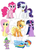 Wydruk jadalny opłatek na tort KUCYK PONY WZ. II